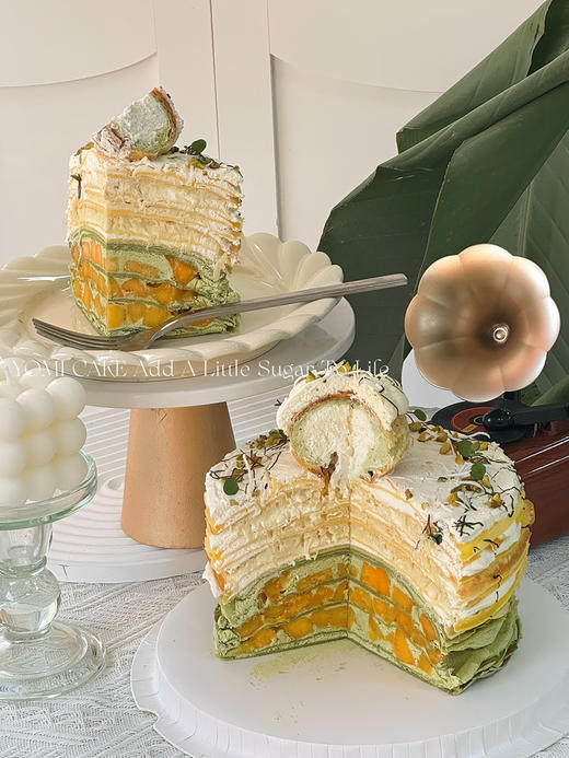 榴芒开心果千层蛋糕 商品图3