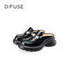 Dfuse迪芙斯2025春季新款大钻扣包头半拖穆勒鞋轻量增高乐福鞋DFD1110128 商品缩略图7