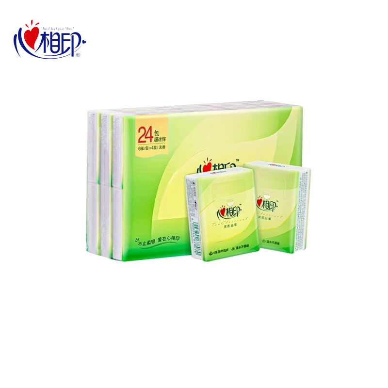 【自营】 心相印 四层纸手帕纸 茶语丝享系列 24包装