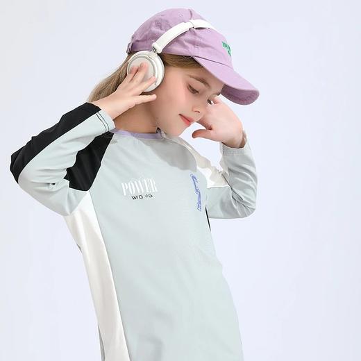 2025春季新品龙之涵“懂呼吸”拼色速干长T 商品图5