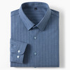 【含羊毛】罗蒙男士春秋冬长袖衬衫舒适百搭条纹简约通勤休闲男衬衣 商品缩略图1