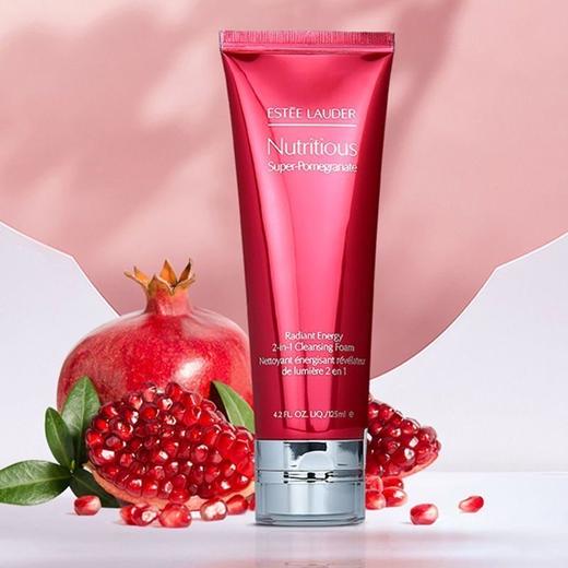 【老版清仓 限时加赠兰蔻小白管防晒10ml】美国 Estee Lauder 雅诗兰黛 红石榴洁面乳 125ml 商品图3