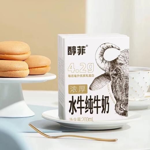 【百菲酪】醇菲水牛/纯牛奶4.2g乳蛋白/200ml*10盒 商品图0