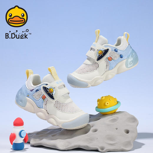 B.Duck小黄鸭童鞋春春秋儿童运动鞋22-30 B1686965 商品图3