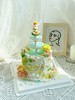 精灵许愿池裱花蛋糕（默认原图同款！公仔有两款，可以下单备注一下站立精灵或者盘腿精灵） 商品缩略图0