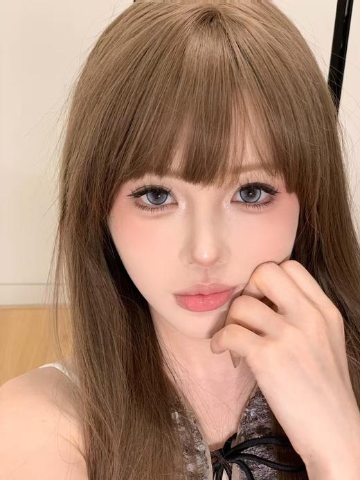 『大直径半年抛』 Blushgirl-淡水玛瑙灰蓝-14.5mm【半年抛 度数0-800度 无525/575】 商品图1