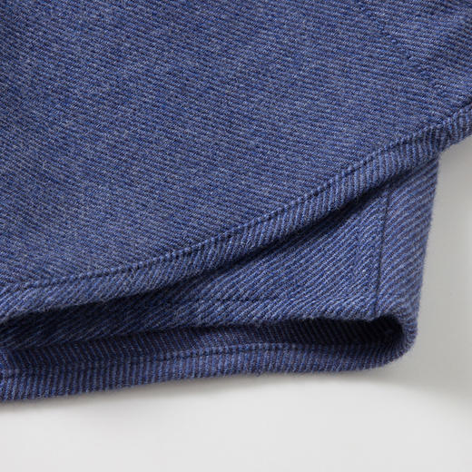 【含羊毛】罗蒙春秋男士长袖衬衫经典翻领纯色百搭舒适长袖衬衫休闲通勤上班男衬衫 商品图8