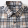 【100棉】罗蒙春秋男士格纹长袖衬衫全棉舒适百搭翻领休闲通勤衬衣 商品缩略图4