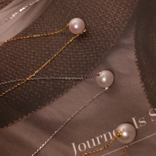 转运珠·路路通 能量up 10-11mm ji强光 基本无暇 正圆 18k金贴片 纯银链附赠 或加650元te价得纯18k链 商品图1