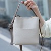 丁摩 真皮水桶包女新款单肩斜挎包百搭大容量女士手提包高级感5ZF-8135 商品缩略图1