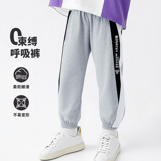 迪士尼春秋新品儿童休闲长裤潮流时尚男童长裤宝宝裤子ZD1EK010 商品图0