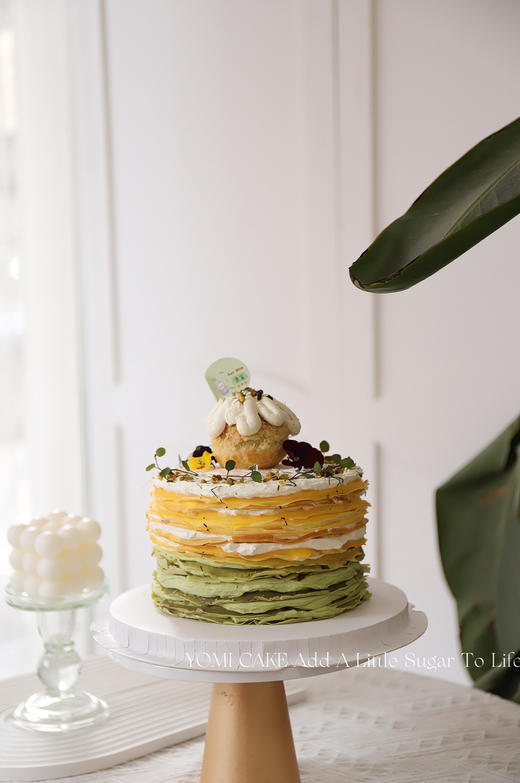 榴芒开心果千层蛋糕 商品图1