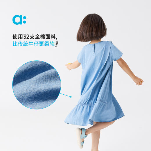 【粉丝专属】allblu幼岚【blublu牛仔裙】儿童连衣裙25春夏新款女童柔软透气 商品图1