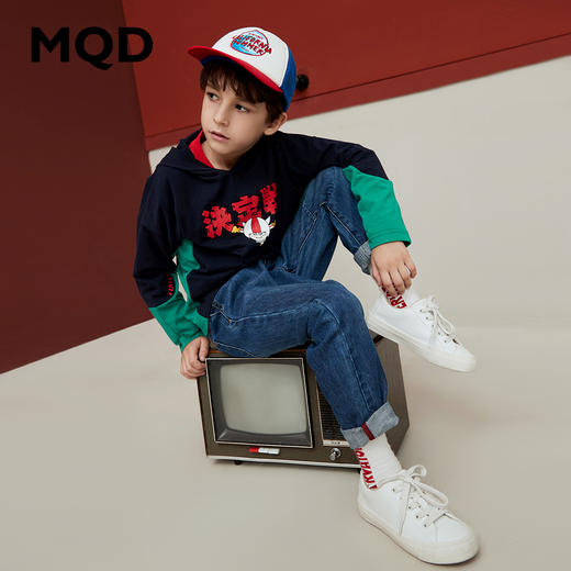 【A1】【MQD】男童牛仔裤儿童春秋装新款中大童韩版休闲裤男宝宝儿童直筒裤 商品图2