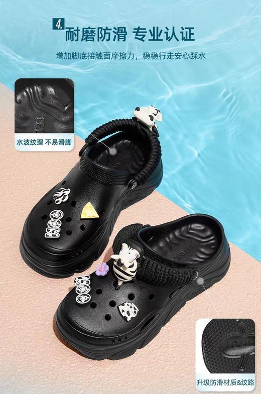 TEENMIX天美意2025年夏新款厚底百搭柔软舒适女洞洞鞋 商品图2