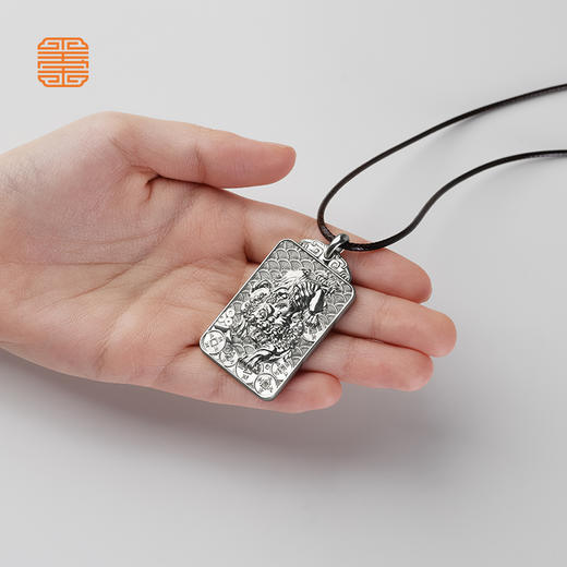 停产  玺匠金铺《足银貔貅牌》足银999 瑞兽吊坠 工艺品护身符吉祥挂件 商品图4