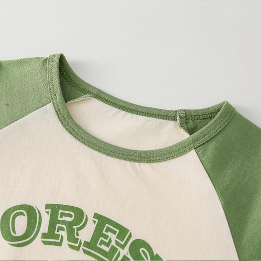 FXQ【7A抗菌纯棉】棉花堂2025年夏款童趣针织短袖户外童装t恤两件套F251105 商品图9