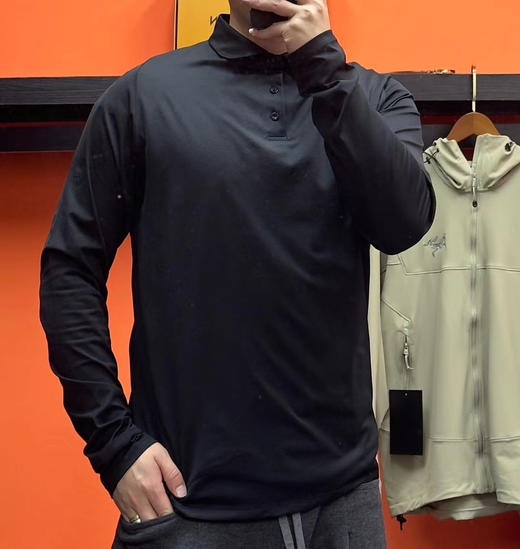 正品迪桑特DUALIS系列都市通勤长袖POLO衫早春新品
原单信封纸盒包装，使用进口中空纱面料制成的长袖POLO衫 商品图1