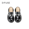 Dfuse迪芙斯2025春季新款大钻扣包头半拖穆勒鞋轻量增高乐福鞋DFD1110128 商品缩略图9