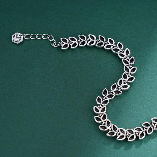 子佩集S925银【穗穗年年】手链【SL-096】纯银原创2麦穗2502 商品图6