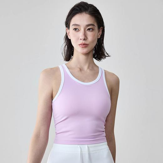 【3~5天发货】跃牌【美度空间】系列 新款工字美背运动内衣裸感透气撞色拼接瑜伽背心ADWX52010 商品图2