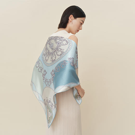 万事利双面印花大方巾-苍穹 商品图2