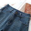 丁摩 高腰弯刀牛仔裤女新款春秋款阔腿显瘦香蕉裤春季宽松镰刀裤5ZF-5021 商品缩略图3