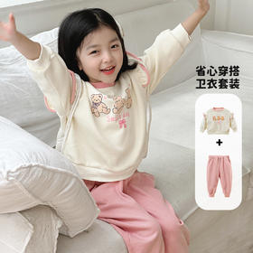 贝贝怡女童卫衣套装ZB3DT064