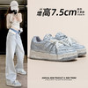 雀说 厚底网红小白鞋女增高反绒板鞋 商品缩略图1