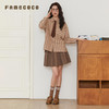 famecoco范可儿半身裙纯色百褶半裙短款时尚百搭通勤女装春秋款FAB6HA018 商品缩略图1
