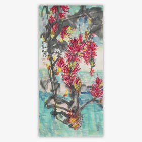 林顺文《花鸟之八》国画35CM*67CM约2平尺手绘纸本宣纸作品【原作编号GH0422】