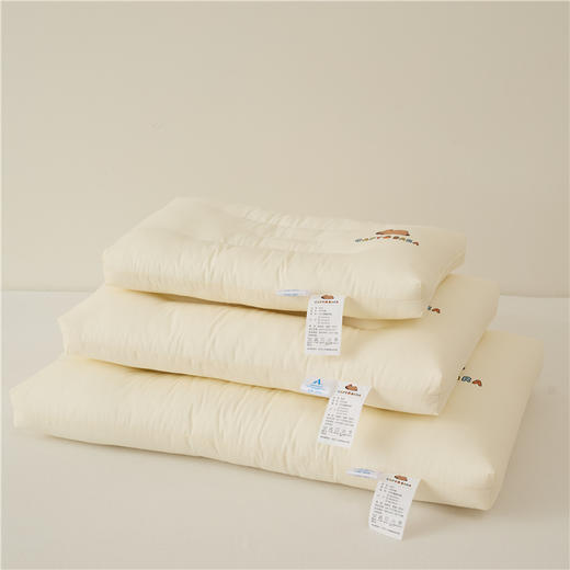 自然醒A类全棉卡皮巴拉亲子枕护颈儿童低枕助睡眠家用成人枕芯学生宿舍专用颈椎枕XK 商品图4