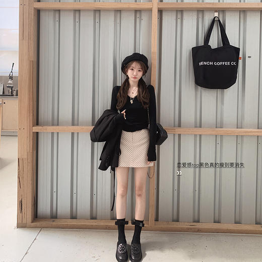 金蘑菇菇 -easywaer-松弛娇宠感 恋爱感top / 打底吊带叠穿两件套 商品图4