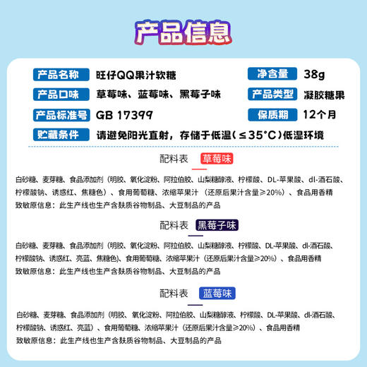 旺仔QQ果汁软糖 商品图4