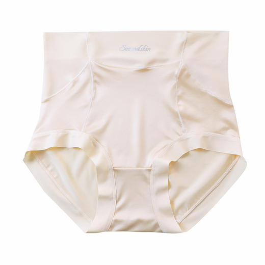 雀说 【4条】轻奢无痕内裤女加肥加大80-200斤高腰收腹内裤669 商品图4