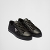 PRADA 普拉达 男士珐琅三角形徽标皮革休闲运动鞋 黑色 2EE376 3LNW F0002 商品缩略图0