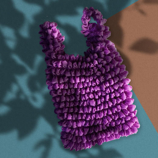 迷你可收缩泡泡袋【大容量设计！零食水果一袋搞定】魔术伸缩包伸缩魔术袋褶皱包购物袋泡泡包菠萝包弹力手袋魔术袋子。ry 商品图5