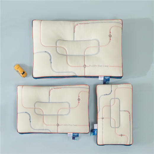 自然醒A类可洗可晒3D硅胶亲子枕头家用一对装护颈枕助睡眠专用抑菌儿童枕芯单人学生中低枕XK 商品图4