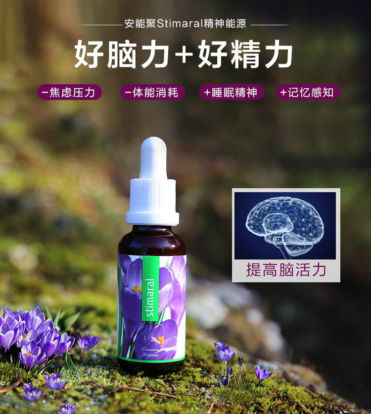 捷克Energy安能聚精神能源 30ml 提升专注力/缓解精神疲劳/营养大脑神经