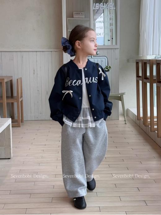 早春王炸款❗超韩系2025春季新款外套【❤️蝴蝶结字母刺绣棒球服外套】 ✅ 重工高端局最高版本❗实打实的牛B好货❗ ✅ 帅气✔甜美✔jing典藏青色✔低调又大气的质感 商品图5