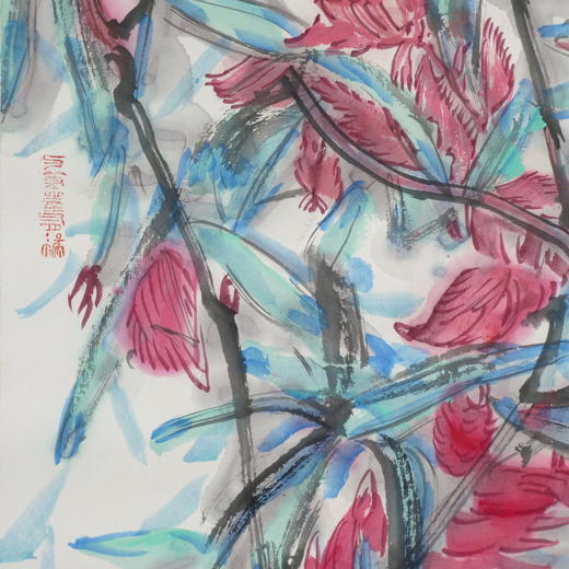 林顺文《花鸟之十二》国画35CM*67CM约2平尺手绘纸本宣纸作品【原作编号GH0426】 商品图1