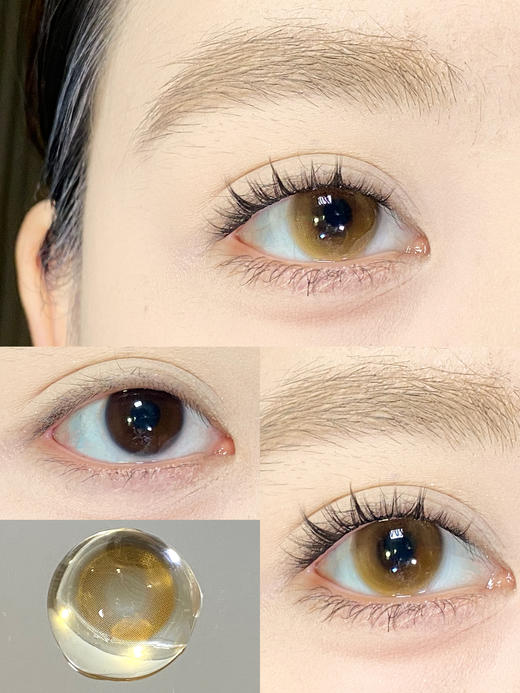 Kira Fairy半年抛 · 纯爱梨涡&水月蓝&清晨她叙｜14.0mm白狮参考着色中等直径  韩产2片 商品图1