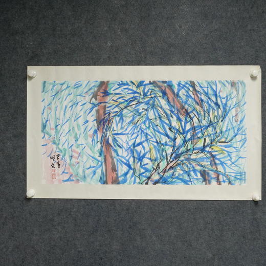 林顺文《花鸟之九》国画35CM*67CM约2平尺手绘纸本宣纸作品【原作编号GH0423】 商品图4