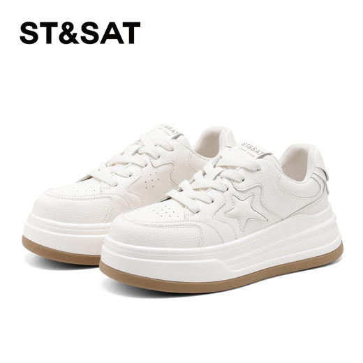 星期六复古脏脏包厚底星星板鞋SSD1112C36 商品图8