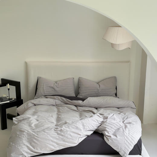 【小众设计师款床品]多喜爱侘寂风2025新款100%全棉提花水洗四件套 四季通用 商品图9