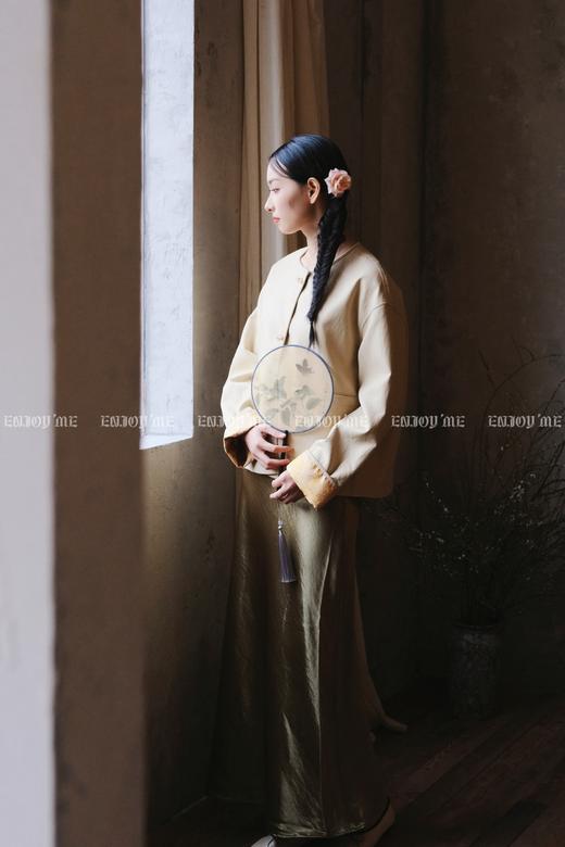 【门店同款】ENJOY春季云敛-春光推盏中式皮外套 161900229 商品图3