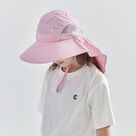 cicochild25年夏季新款亲子中大女童防晒帽UPF50+大面积护颈设计 商品图4