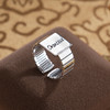 子佩集S925银【未来誓约】戒指【JZ-535】纯银原创2大方块2502 商品缩略图3