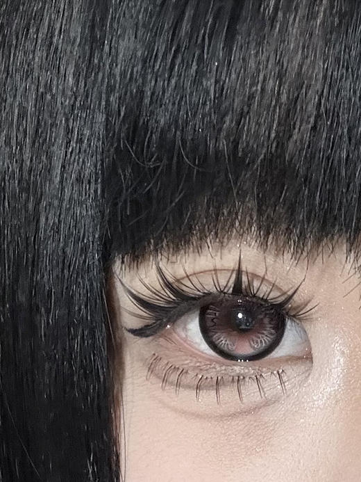 HUOHUOCON 黑绒蝶翼 半年抛 两片 14.5mm 参考着色 13.9mm 基弧 8.7 含水 43% 韩国进口 商品图2