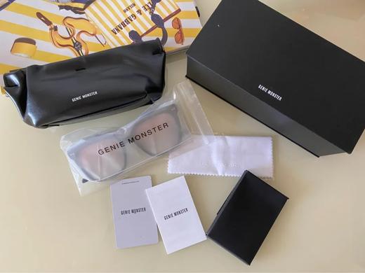 D030412俩侧竖铆钉点缀方圆版型显脸小墨镜 商品图10